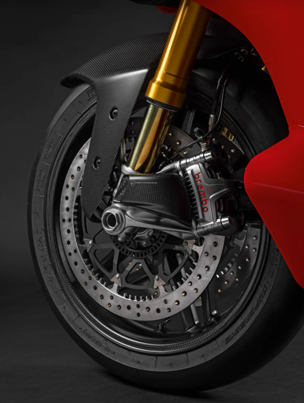 DUCATI 2025-2026 Panigale V4 V4R PRO1 Brake Discs (Part Number 96180991AA) with 338.5mm Rotors (Left and Right Set) - Genuine Ducati DP Parts