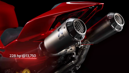 2025 DUCATI パニガーレ V4 チタン フルエキゾースト アクラポヴィッチ PanigaleV4 Akrapovic 96482351AA DP純正