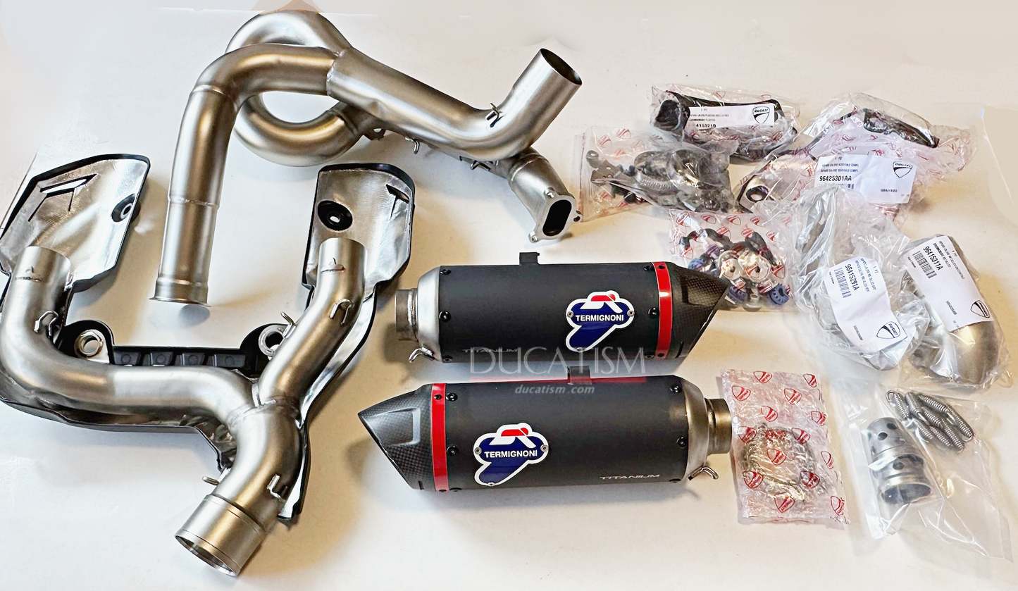 DUCATI 2025 PanigaleV2 Titanium Complete Exhaust Unit 96482461AA Termignoni 2025 Panigale V2 Termignoni DP 