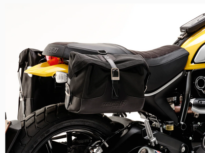 DUCATI Scrambler Classic Side Bags (96780761C) for 2019-2023 Scrambler (Genuine DP Parts)
