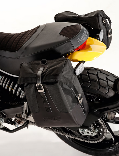 DUCATI Scrambler Classic Side Bags (96780761C) for 2019-2023 Scrambler (Genuine DP Parts)