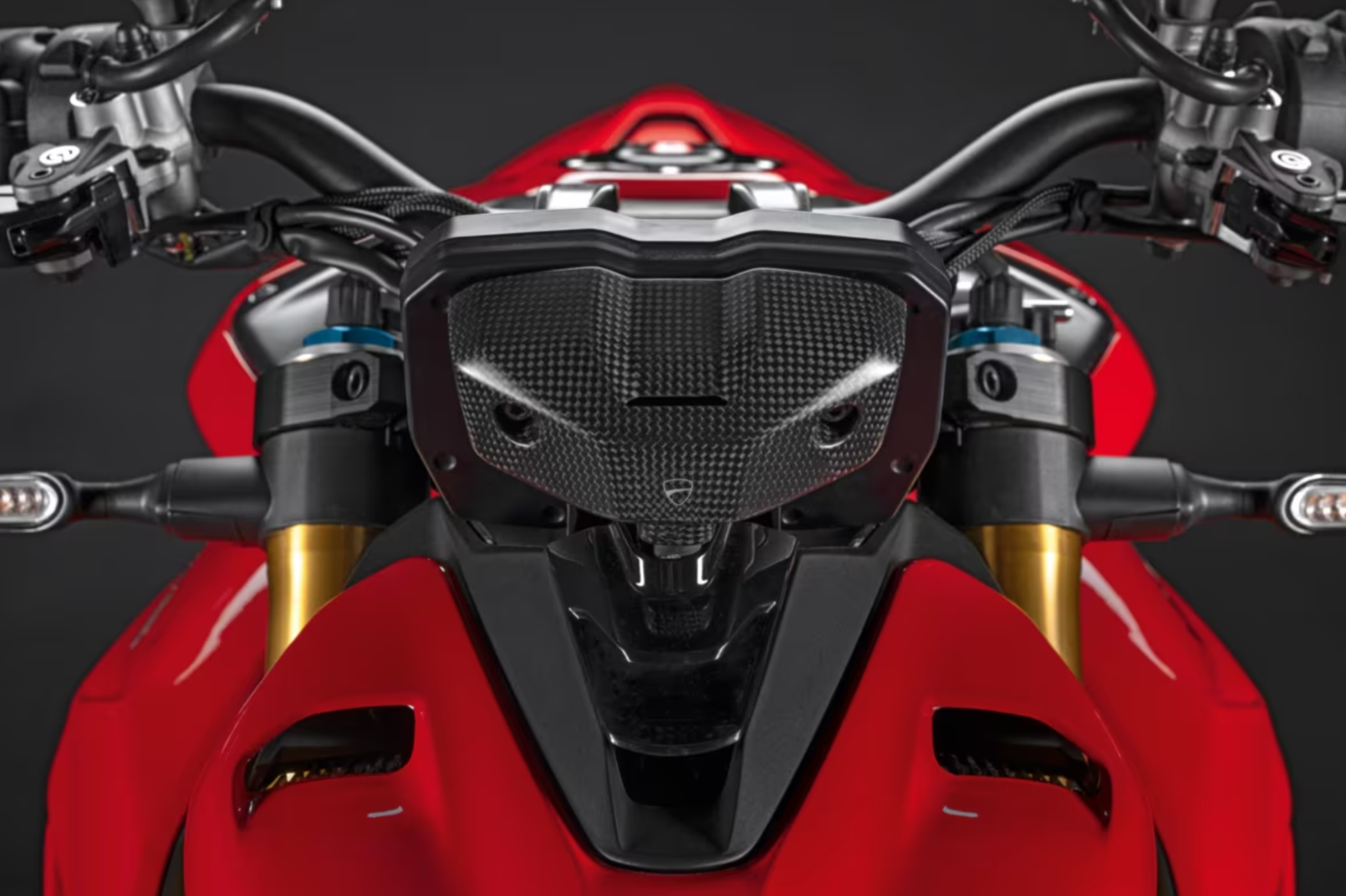 DUCATI ストリートファイター V4 カーボン製インストルメントパネルカバー ドゥカティ StreetFighter V4 DP純正品  96981322AA