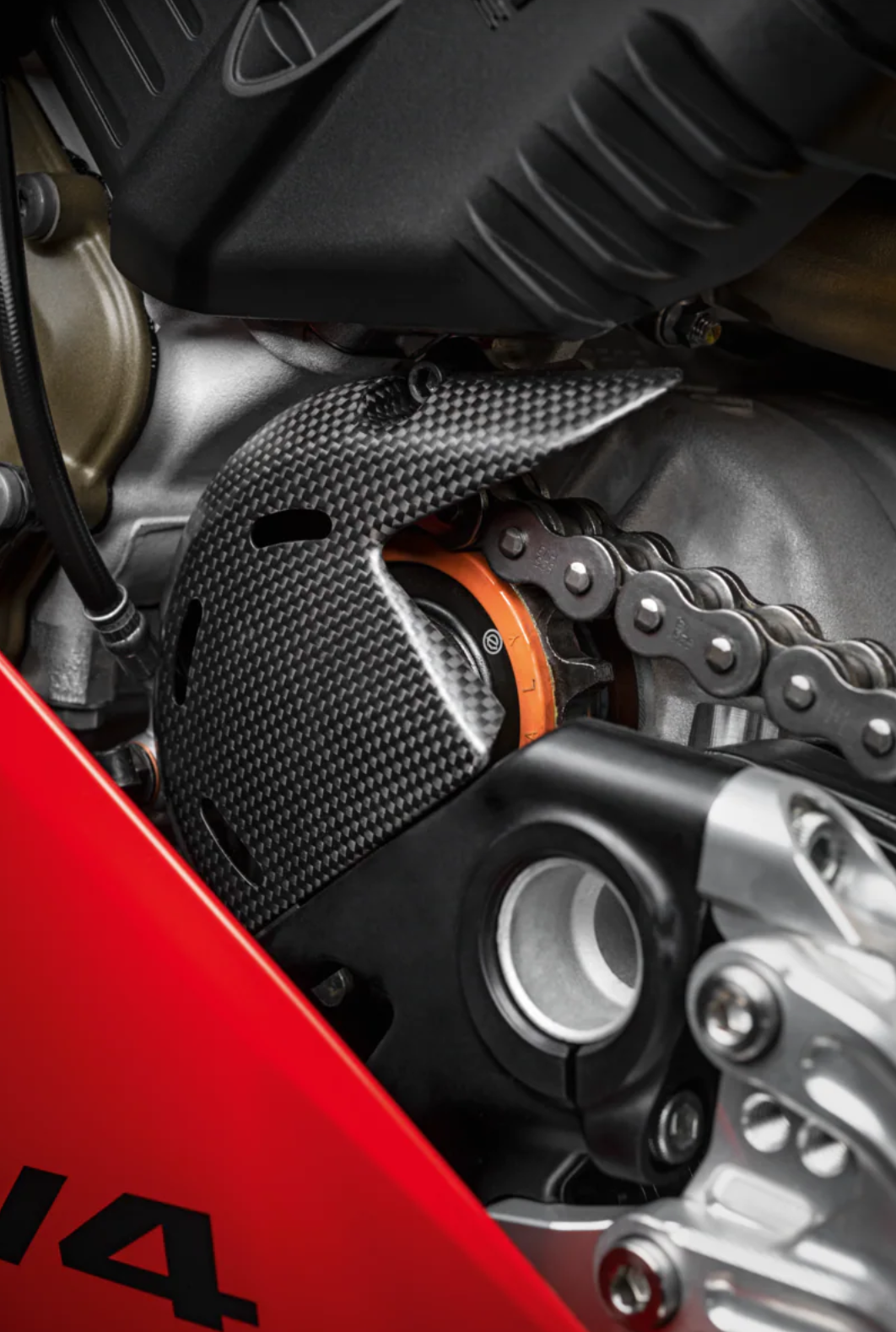 DUCATI パニガーレ V4 カーボン フロントスプロケットカバー ドゥカティ Panigale V4 V4S V4R  StreetFighterV4 DP純正品 96981331AA