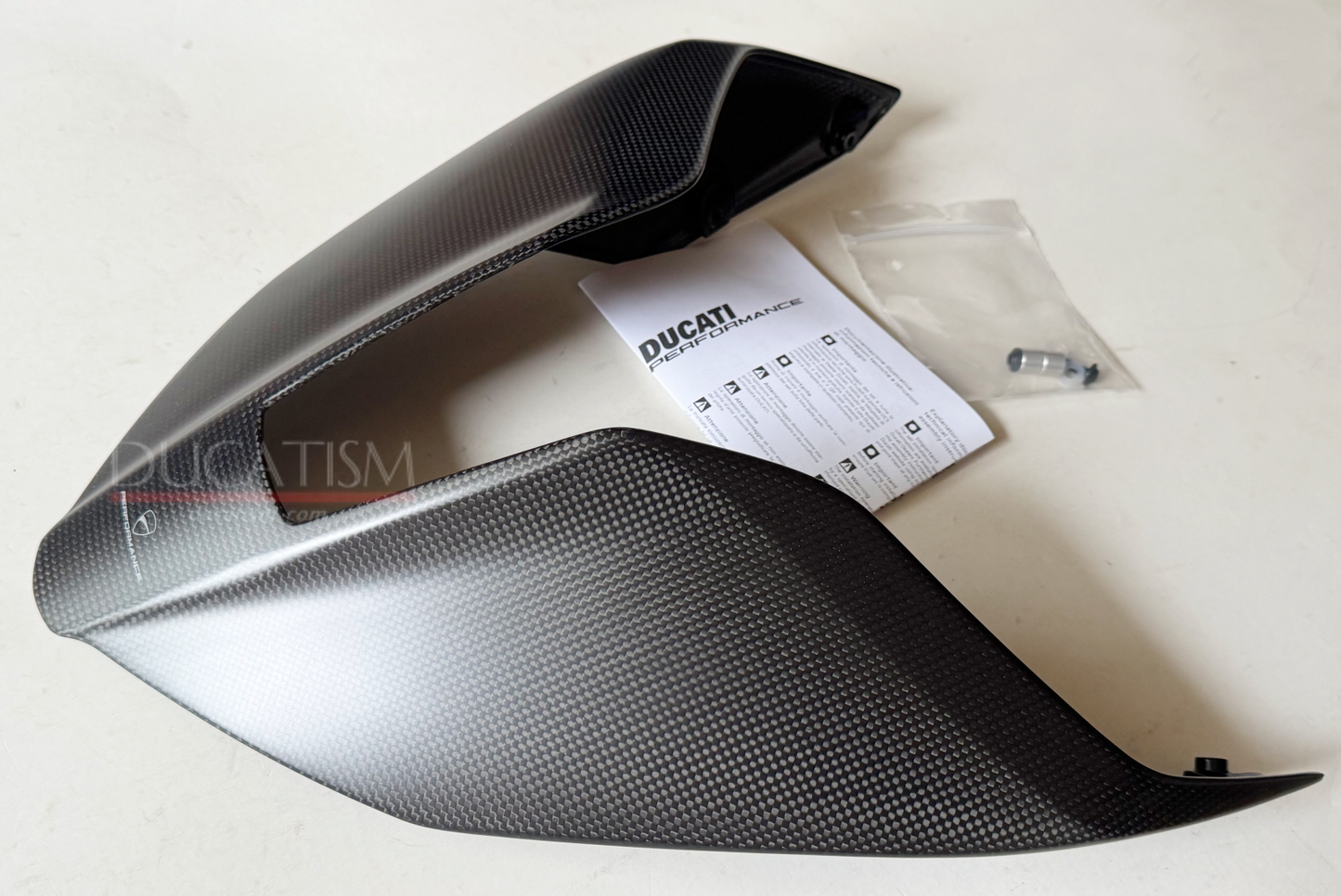 DUCATI 2025-2026 Panigale V4 Carbon Fiber Single Seat Tail Guard for Ducati Panigale V4R (Part Number 96981941AA) - Genuine DP Part