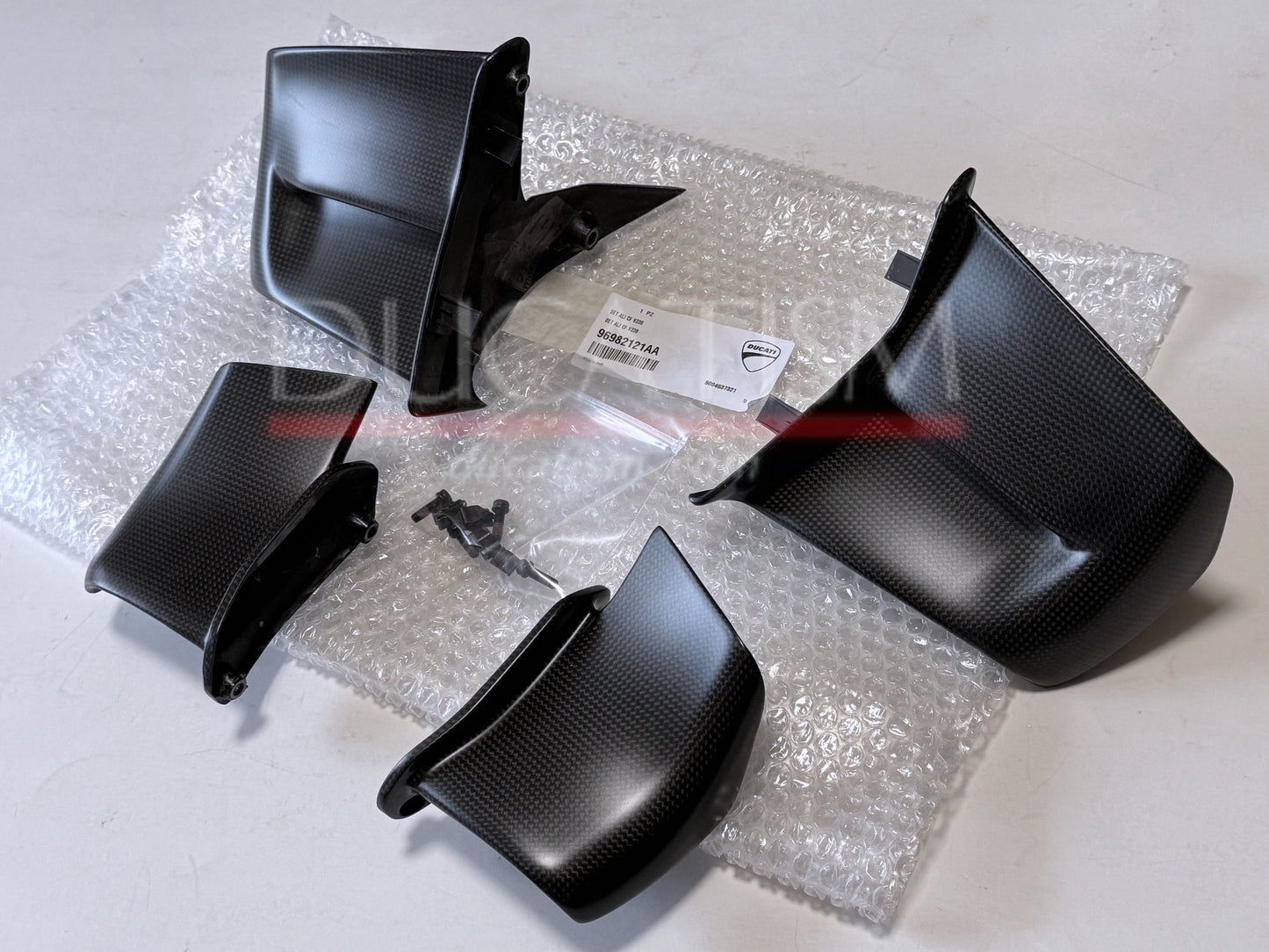 DUCATI 2025-2026 StreetFighter V4 Carbon Fiber Wing Set (Part Number 96982121AA) - Genuine DP Part