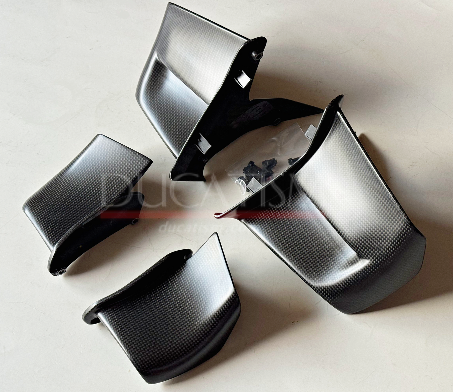 DUCATI 2025-2026 StreetFighter V4 Carbon Fiber Wing Set (Part Number 96982121AA) - Genuine DP Part
