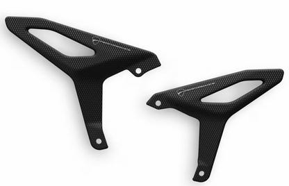 DUCATI 2025 StreetFighter V4 Carbon Fiber Heel Guards (Part Number: 96982221AA) Genuine DP Parts