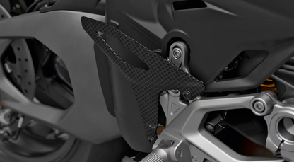 DUCATI 2025 StreetFighter V4 Carbon Fiber Heel Guards (Part Number: 96982221AA) Genuine DP Parts
