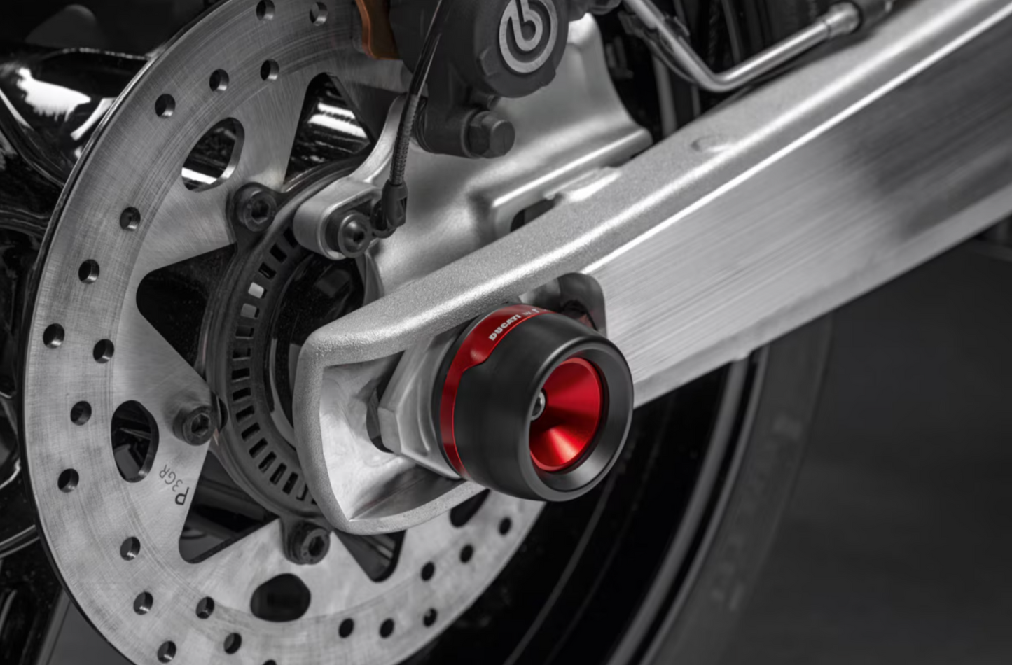 DUCATI Rear Swingarm Slider 97382061AA Genuine DP HM698 HyperMotard 698 Mono