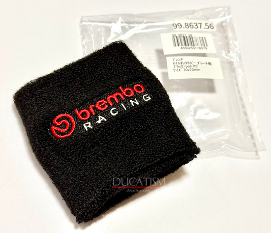 In stock  New Brembo genuine product new logo brake fluid tank cover large brembo S50 reservoir tank cover 70x70mm red logo 1 piece 99.8637.56