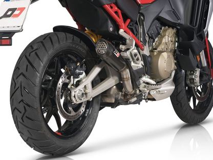 9/5イタリア在庫あり QD Exhaust GunShot Titanium Silencer Euro5 DUCATI MultiStrada V4 / S 2020-2024 ムルティストラーダ V4 サイレンサー