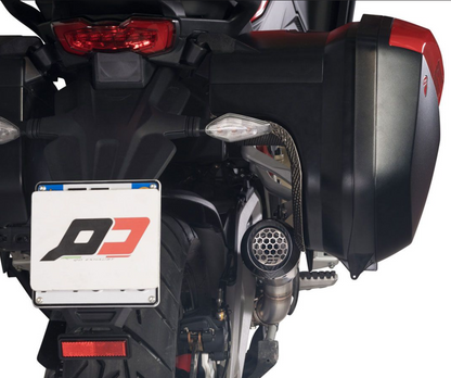 9/5イタリア在庫あり QD Exhaust GunShot Titanium Silencer Euro5 DUCATI MultiStrada V4 / S 2020-2024 ムルティストラーダ V4 サイレンサー