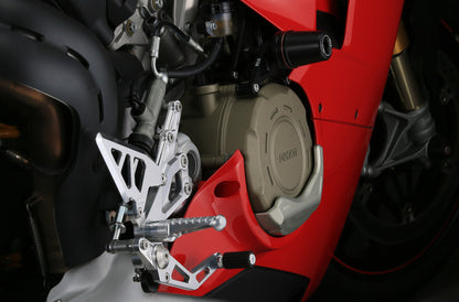 5/12 Stock in Italy May Sale DUCATI Panigale V4/V4S/V4R Adjustable Step Kit 96280481B Panigale Footpeg Kit Ducati Performance Genuine Genuine