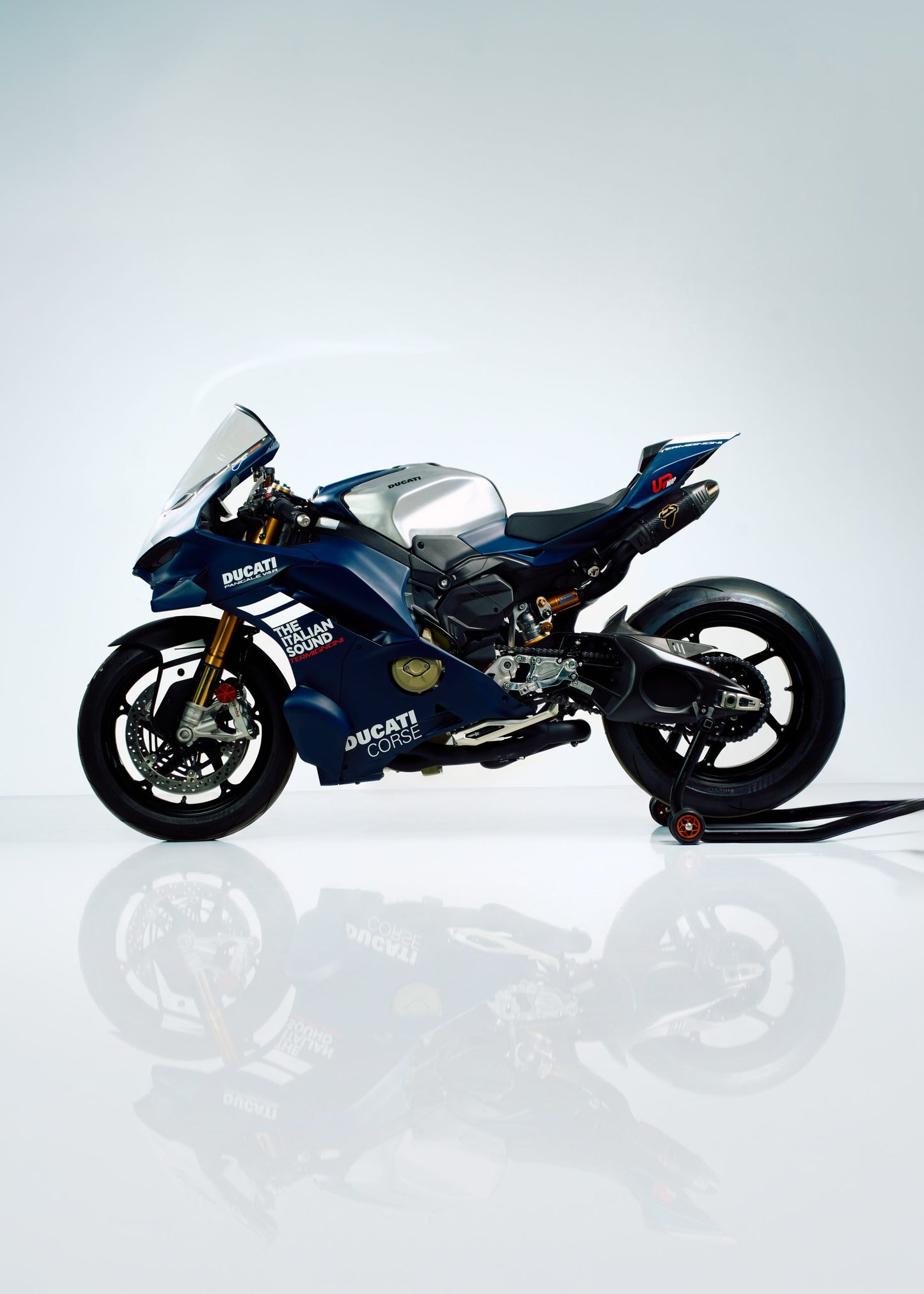 世界限定100 DUCATI 2025-2026 PanigaleV4 D23109400BCC CENTENARIO CARBON-STAINLESS STEEL BLACK RACING FULL EXHAUST Termignoni