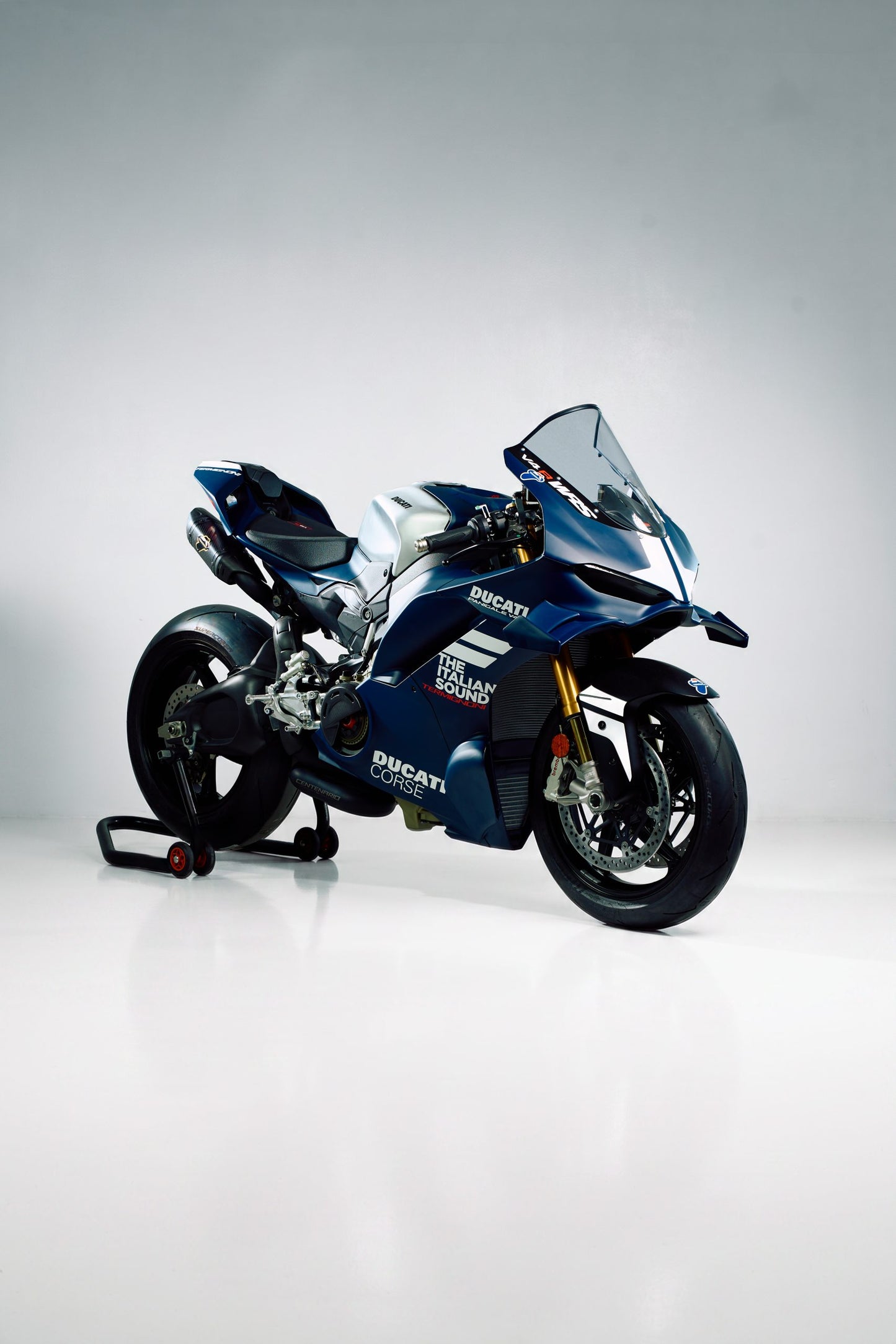 世界限定100 DUCATI 2025-2026 PanigaleV4 D23109400BCC CENTENARIO CARBON-STAINLESS STEEL BLACK RACING FULL EXHAUST Termignoni
