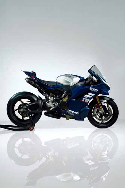世界限定100 DUCATI 2025-2026 PanigaleV4 D23109400BCC CENTENARIO CARBON-STAINLESS STEEL BLACK RACING FULL EXHAUST Termignoni