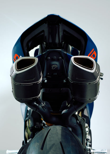 世界限定100 DUCATI 2025-2026 PanigaleV4 D23109400BCC CENTENARIO CARBON-STAINLESS STEEL BLACK RACING FULL EXHAUST Termignoni