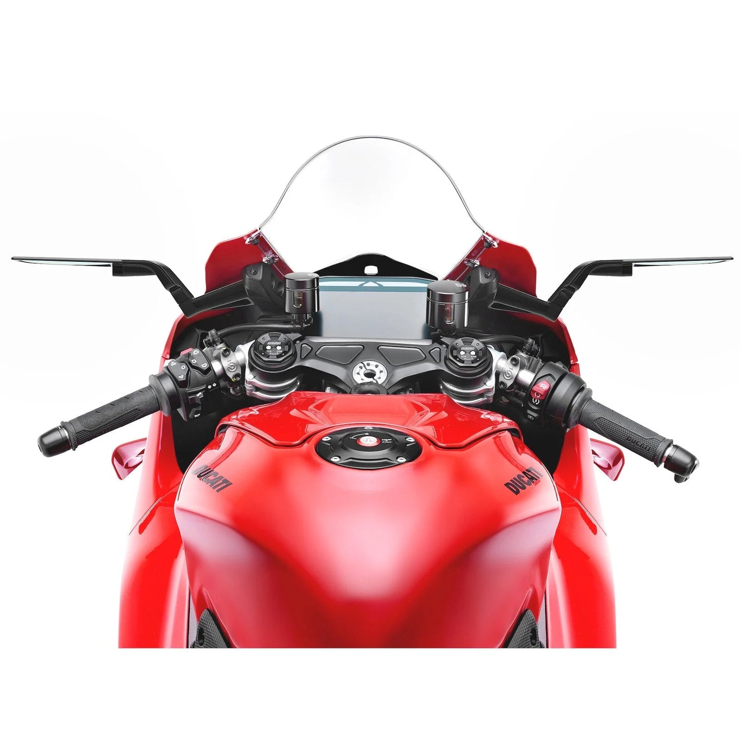 In stock in Italy. Rizoma Stealth mirrors for DUCATI 2025-2026 Panigale V4. Models BSS043B and BSS043A.