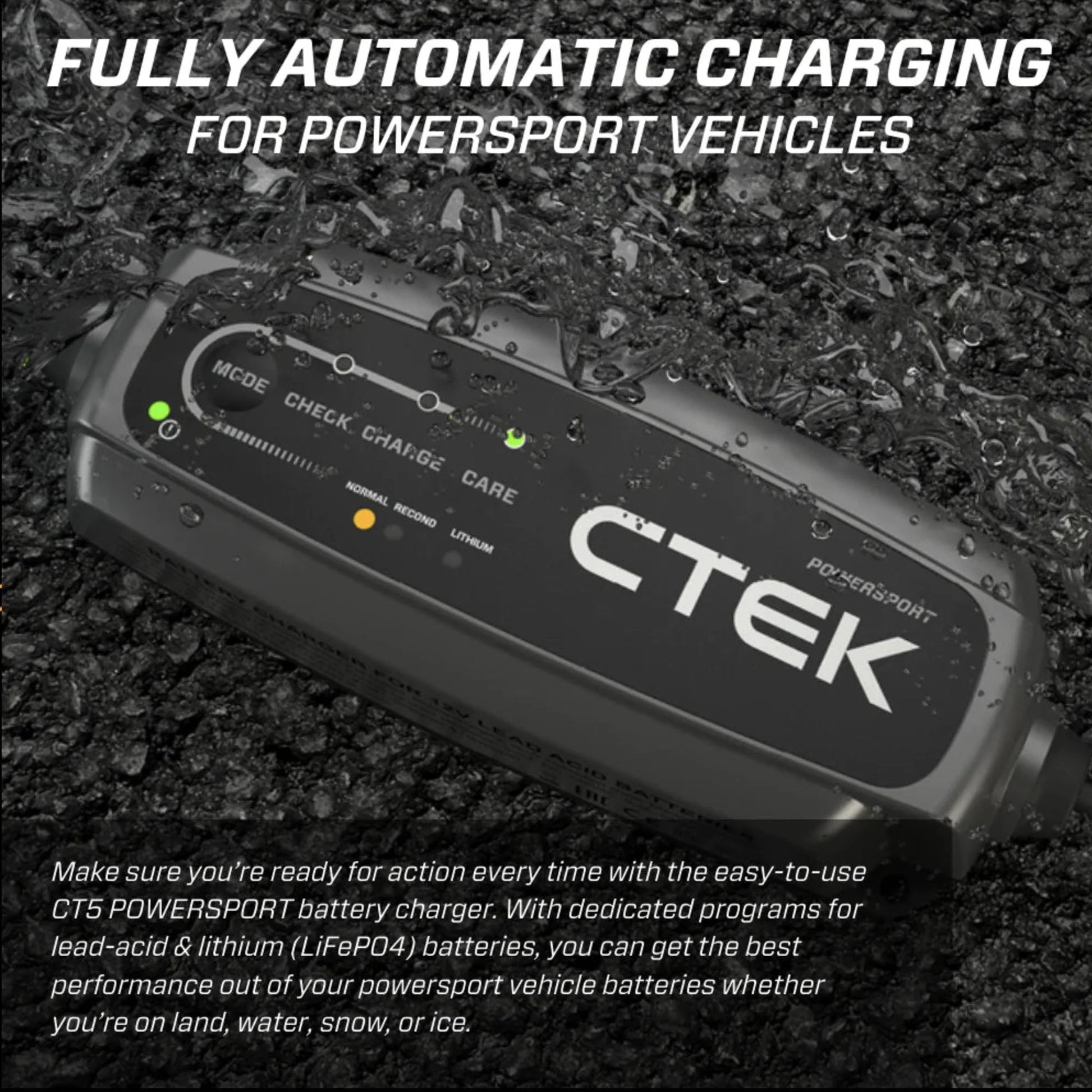 あすつく CTEK CT5 PowerSport 鉛/MF/AGM/Gel/リチウム/LiFePO4 あすつく CTEK CT5 PowerSport 鉛/MF/AGM/Gel/リチウム/LiFePO4