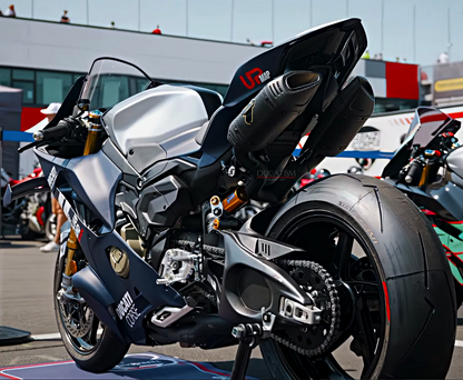 Worldwide Limited 100 DUCATI 2025-2026 PanigaleV4 D23109400BCC CENTENARIO CARBON-STAINLESS STEEL BLACK RACING FULL EXHAUST Termignoni