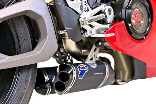 DUCATI 2025-2026 Panigale V4 Slip-On Exhaust Unit D23509440INA Termignoni, in stock in Italy.