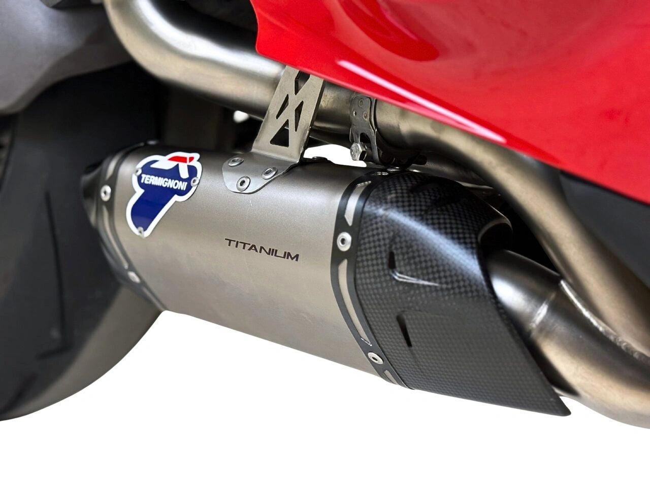 DUCATI 2025-2026 Panigale V4 Slip-On Exhaust Unit D23509440INA Termignoni, in stock in Italy.