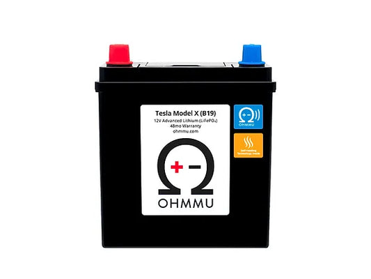 In stock in the US Ohmmu 12V Lithium Battery for Tesla ModelX T1240X-BH