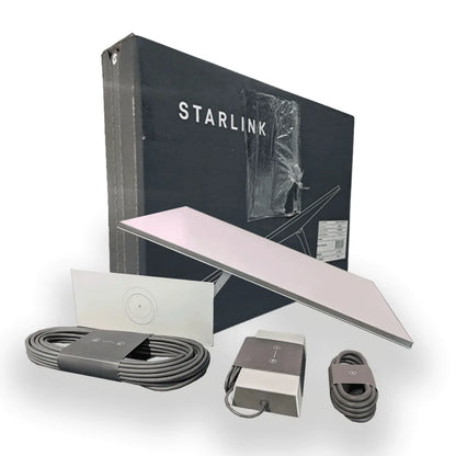 Starlink Starlink Satellite Internet Communications Full set of antennas, base, cables, and Wi-Fi router ready to use