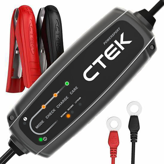 CTEK CT5 PowerSport Latest All Lead/MF/AGM/Gel/Lithium/LiFePO4 Battery Charger Maintainer 12V Charger CTEK 1 Year Warranty