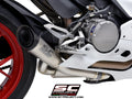 SC-PROJECT - S1 slip-on silencer &amp; 2-1 link pipe with dedicated catalyzer (silence baffle included) PANIGALE V2 '20-24 D35-LT41T