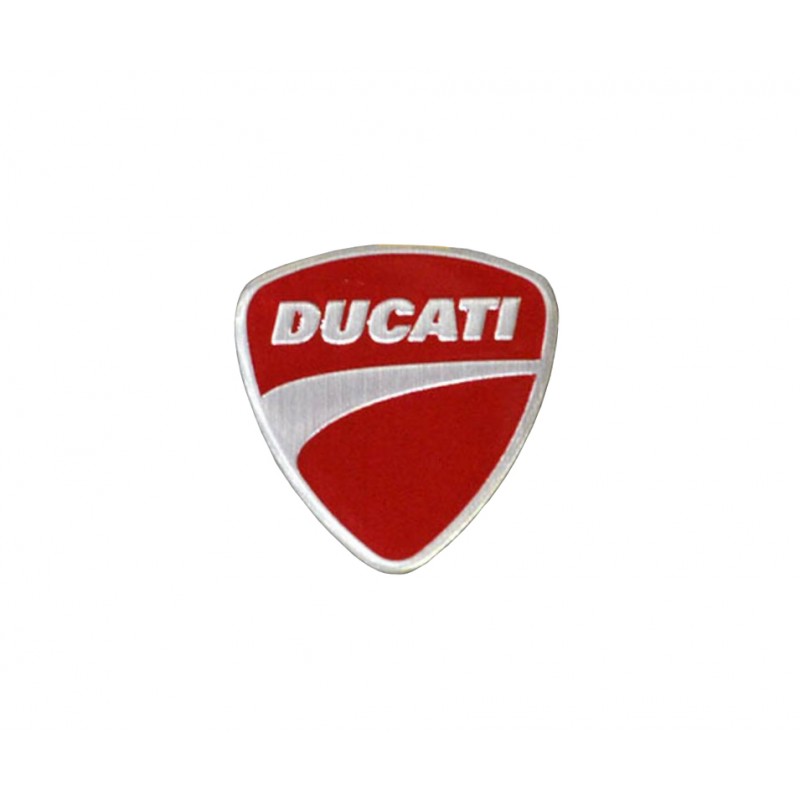 あすつく DUCATI純正 ロゴ メタルステッカー ドゥカティ 3Dエンブレム