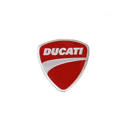 あすつく DUCATI純正 ロゴ メタルステッカー ドゥカティ 3Dエンブレム デカール DUCATI 3D LOGO DECAL 43815511A
