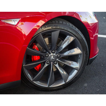In Stock Tesla Model S Performance Genuine 2012-2019 Red Caliper Front and Rear Set TESLA MODEL S Made in Italy by Brembo