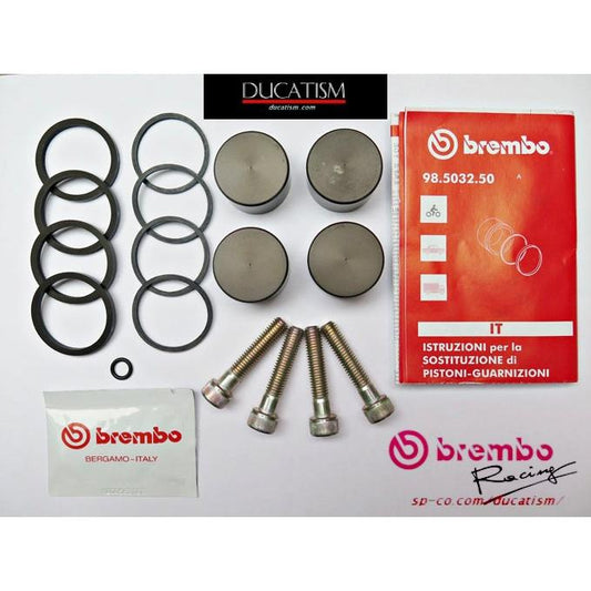 In stock Brembo Piston & Seal Set for φ32 4-pot Caliper, Genuine Brembo Product, for Brake Caliper, 120.2799.60