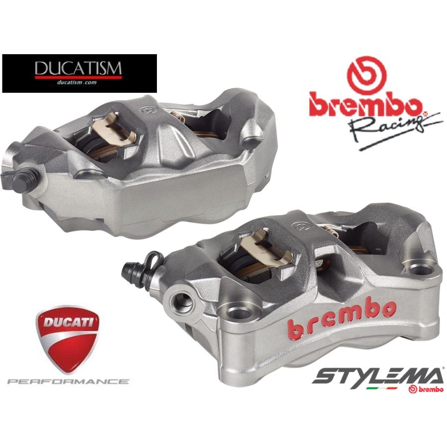 Asutsuku brembo STYLEMA radial monoblock 4P brake caliper 100mm left and right set with pad 220.D020.10