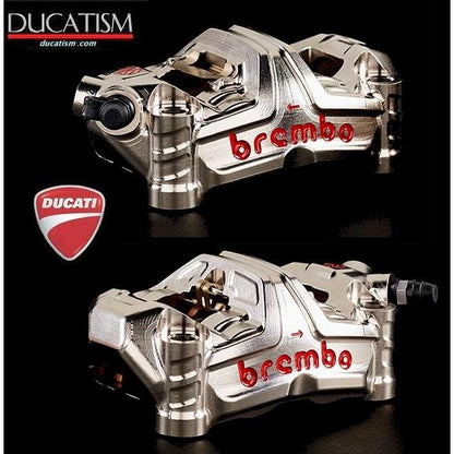 4/23 In stock in Italy Brembo GP4-MS HP radial monoblock CNC caliper left and right set nickel coated 100mm pitch 220.D600.10 Brembo Racing DUCATI 220d60010