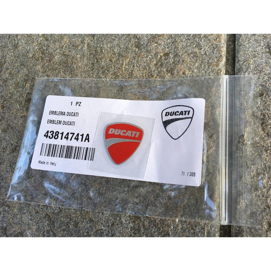 DUCATI genuine logo sticker Ducati 1299 Pangale 1199/1198SP/1198/848EVO/Monster emblem decal 43814741A