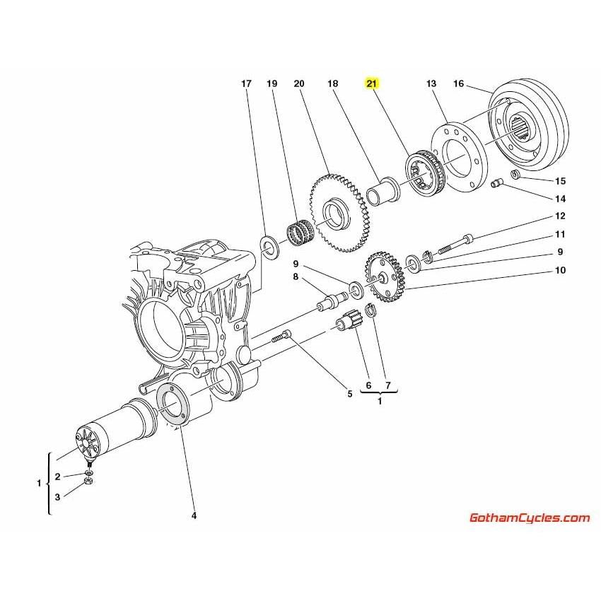 DUCATI 999R/749R/1098/1198/848/1199 Panigale 純正 フリーホイール ワンウェイクラッチ assy set  70140351A