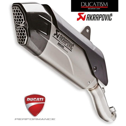 DUCATI MultiStradaV4 Euro5 standard compliant slip-on silencer 96481775DA 96481773DA Akrapovic Multistrada V4 Ducati genuine
