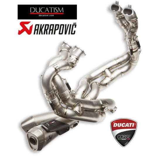 2/20 Italy in stock DUCATI Panigale V4 2022-2023 Full Exhaust Akrapovic PanigaleV4 AKRAPOVIC 96482081A Ducati Performance Genuine Product