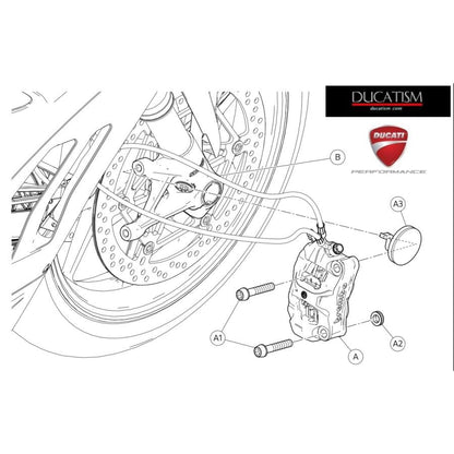 DUCATI 2025 Panigale V4 Brake Cooling Carbon Duct Ducati PanigaleV4 DP Genuine Product 96981471BA