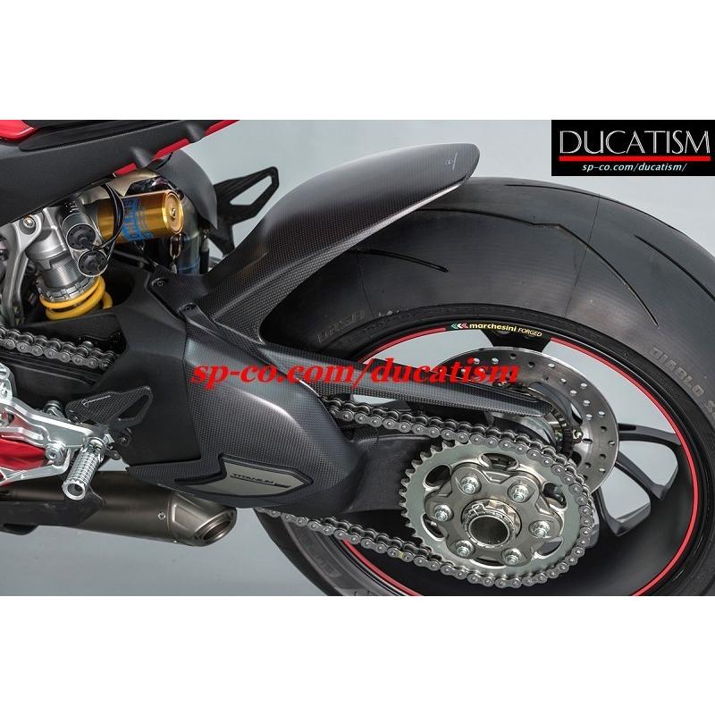 May Sale DUCATI Panigale V4 Swing Arm Carbon &amp; Titanium Protector Cover Ducati Panigale V4 DP Genuine Product 96989991C