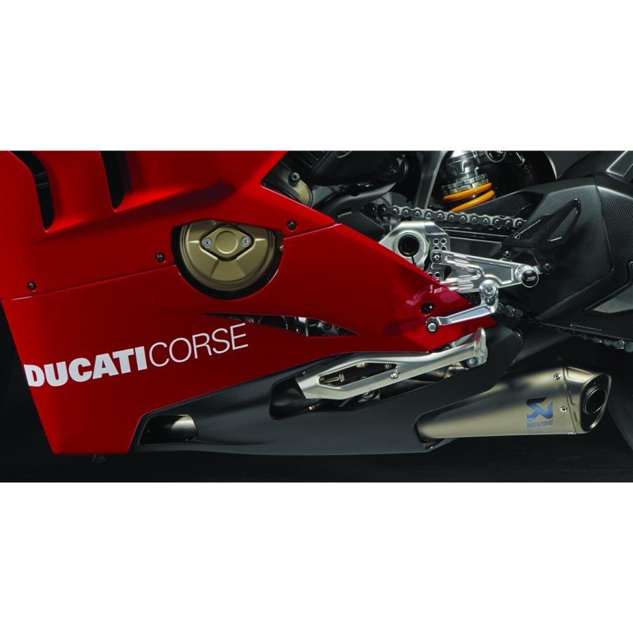 DUCATI パニガーレV4S Corse 用 塗装済 純正レーシング ロアフェアリングset アクラポビッチ フルエキ スリップオン PanigaleV4SCorse ドゥカティ 97180653AC