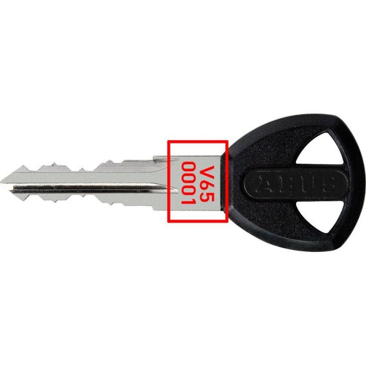 Delivery time 2-3 weeks ABUS genuine spare key ABUS Granit Bordo 6500 X-Plus and others, not with ABUS X series spare key LED