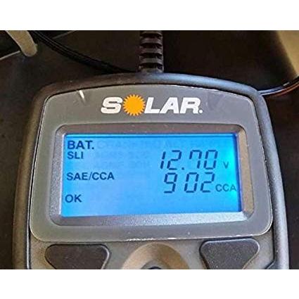 あすつく SOLAR BA9 CCA テスター １年保証付 2024年仕入 日本語説明書 高精度 全米No.1 デジタル 12V バッテリー システム バッテリー チェッカー
