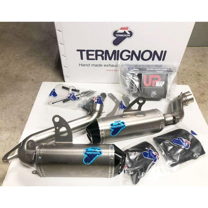 5/1 Italy stock available Termignoni DUCATI Panigale V4 slip-on D184 black silencer BlackEdition TERMIGNONI UpMap with T800 D18409400INA