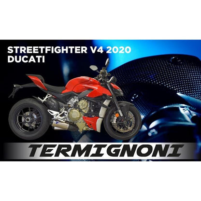 5/1 Italy stock available Termignoni DUCATI Panigale V4 slip-on D184 black silencer BlackEdition TERMIGNONI UpMap with T800 D18409400INA