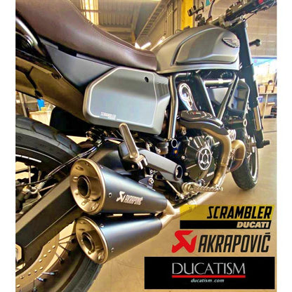 In stock Ducati Scrambler Nightshift 21-22 racing silencer DUCATI Scrambler Nightshift Akrapovic S-D8SO6-ISSSBL