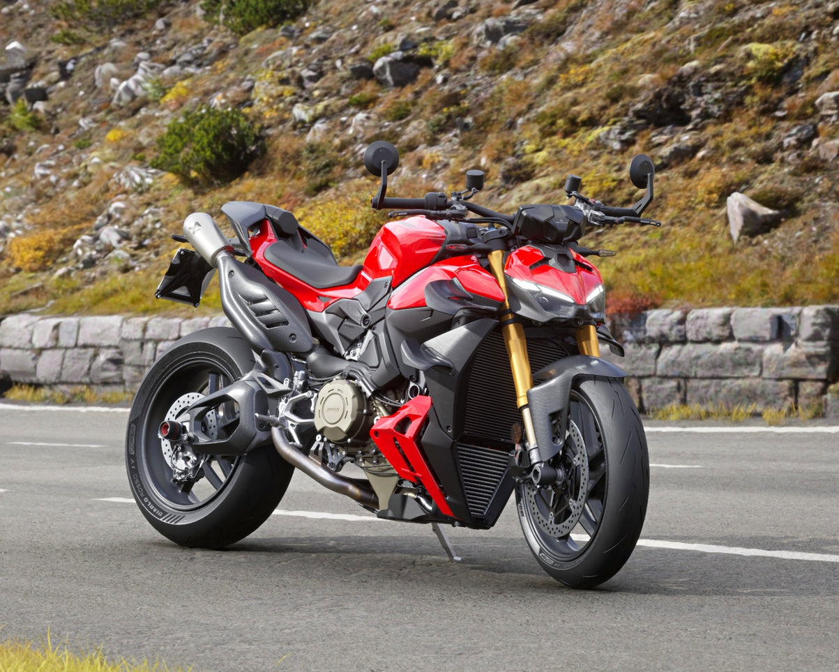 DUCATI 2025-2026 StreetFighter V4 Carbon Fiber Wing Set (Part Number 96982121AA) - Genuine DP Part