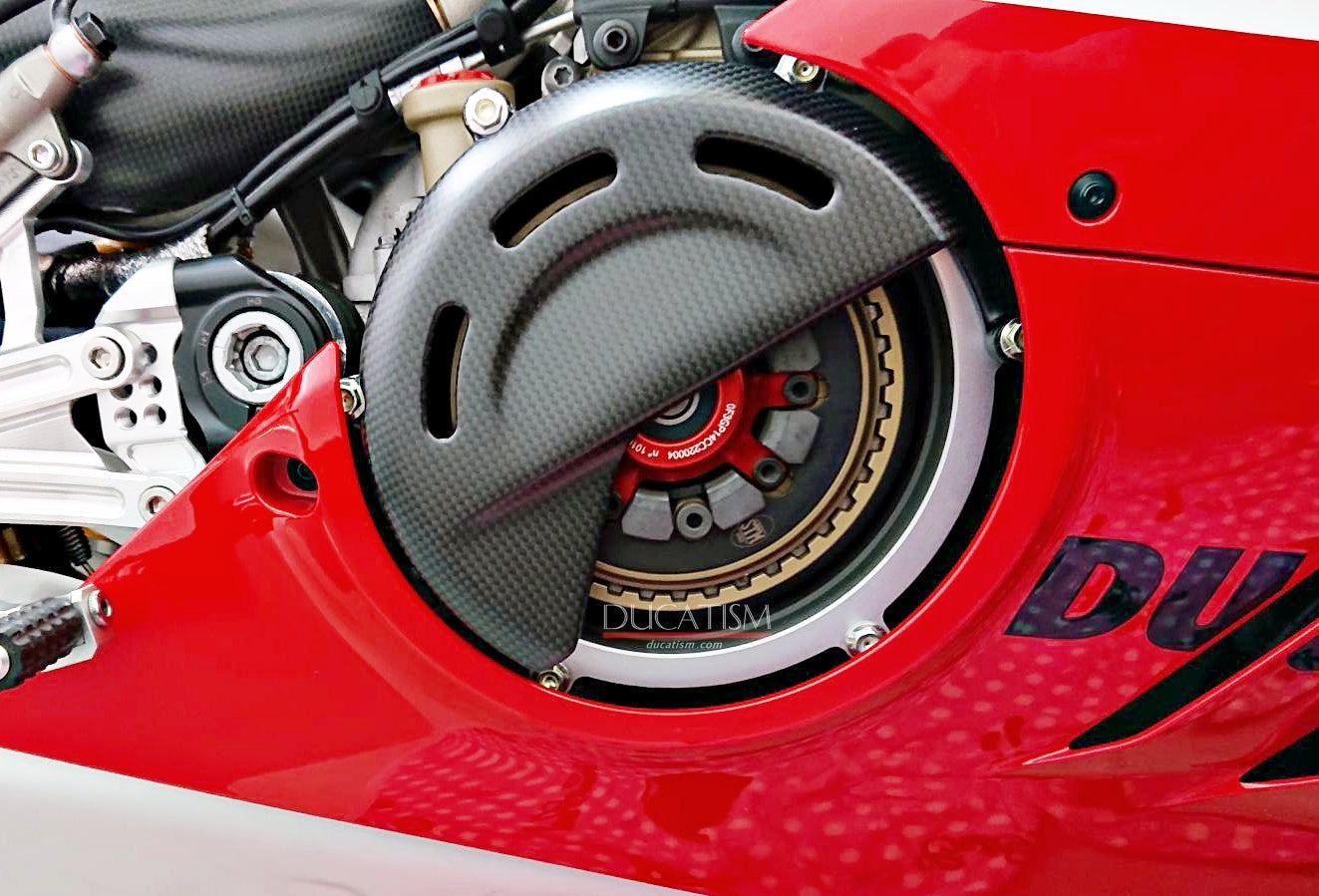 In stock DUCATI Panigale V4 Dry clutch cover Carbon PanigaleV4 StreetFighterV4 MultistradaV4 96981251AA